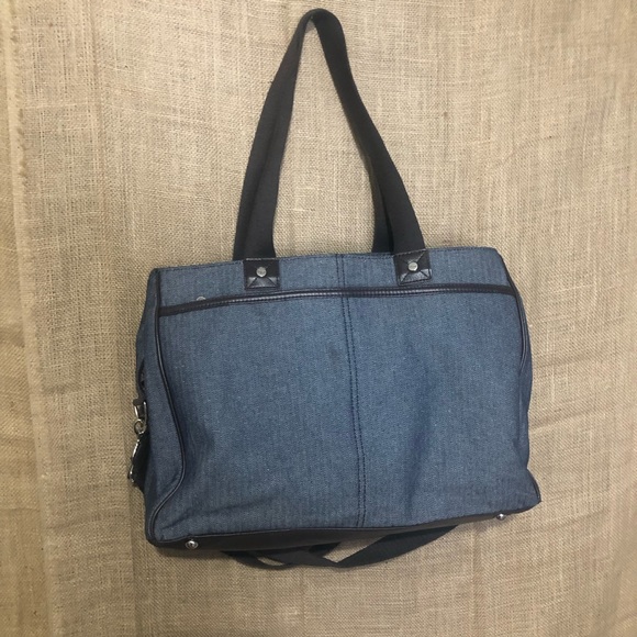 Thirty One Suite Success Laptop Tote Denim Bag - Picture 5 of 6